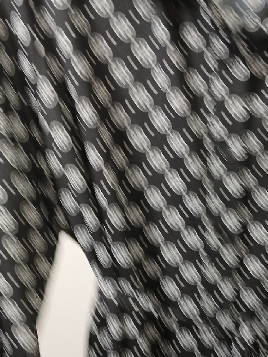 Cato Black Long Sleeve Shirt Dress with White Dot Medallion Print - Picture 8 of 9